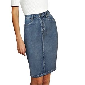 LEXI JEANS Knee-Length Denim Skirt NWOT